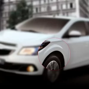 o risco de andar sem o para-lama no seu carro